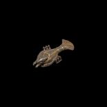 Roman Gilt Silver Crayfish Brooch