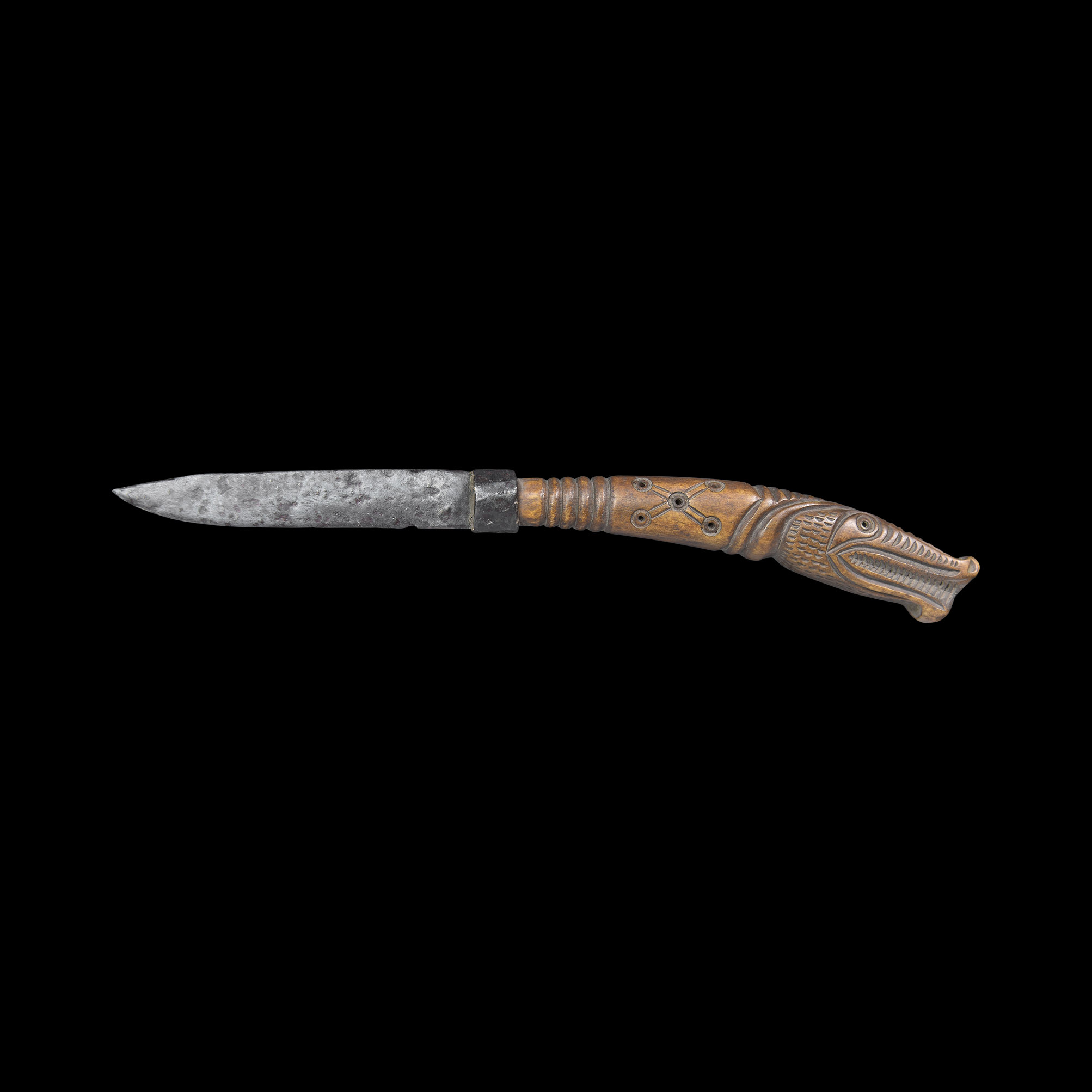 Viking Knife with Dragon Handle