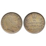 India - Edward VII - 1904 - 1/4 Rupee