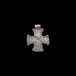 Viking Silver Stamped Cross Pendant