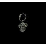 Viking Entwined Snake Pendant