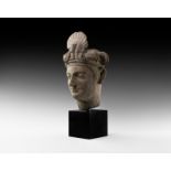 Gandharan Terracotta Head of a Bodhisattva