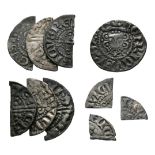 Henry III - Long Cross Penny and Cut Fractions [10]