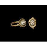 Roman Gold Ring with Portrait Cameo