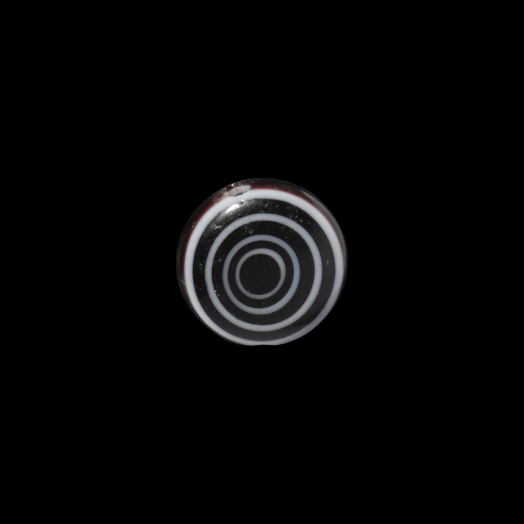 Egyptian Agate Bead with Concentric Circles