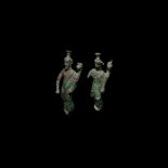 Parthian Fortuna Statuette Pair