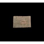 Large Roman Tile with Legionary Stamp