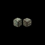 Roman Bronze Dice Pair