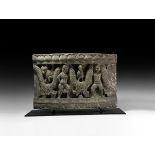 Gandharan Garland-Bearers Frieze Section