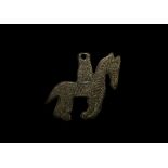 Viking Horse and Rider Pendant