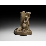 Roman Venus Statue Leg with Cupid Riding a Dolphin