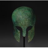 Corinthian Helmet of a Greek Warrior