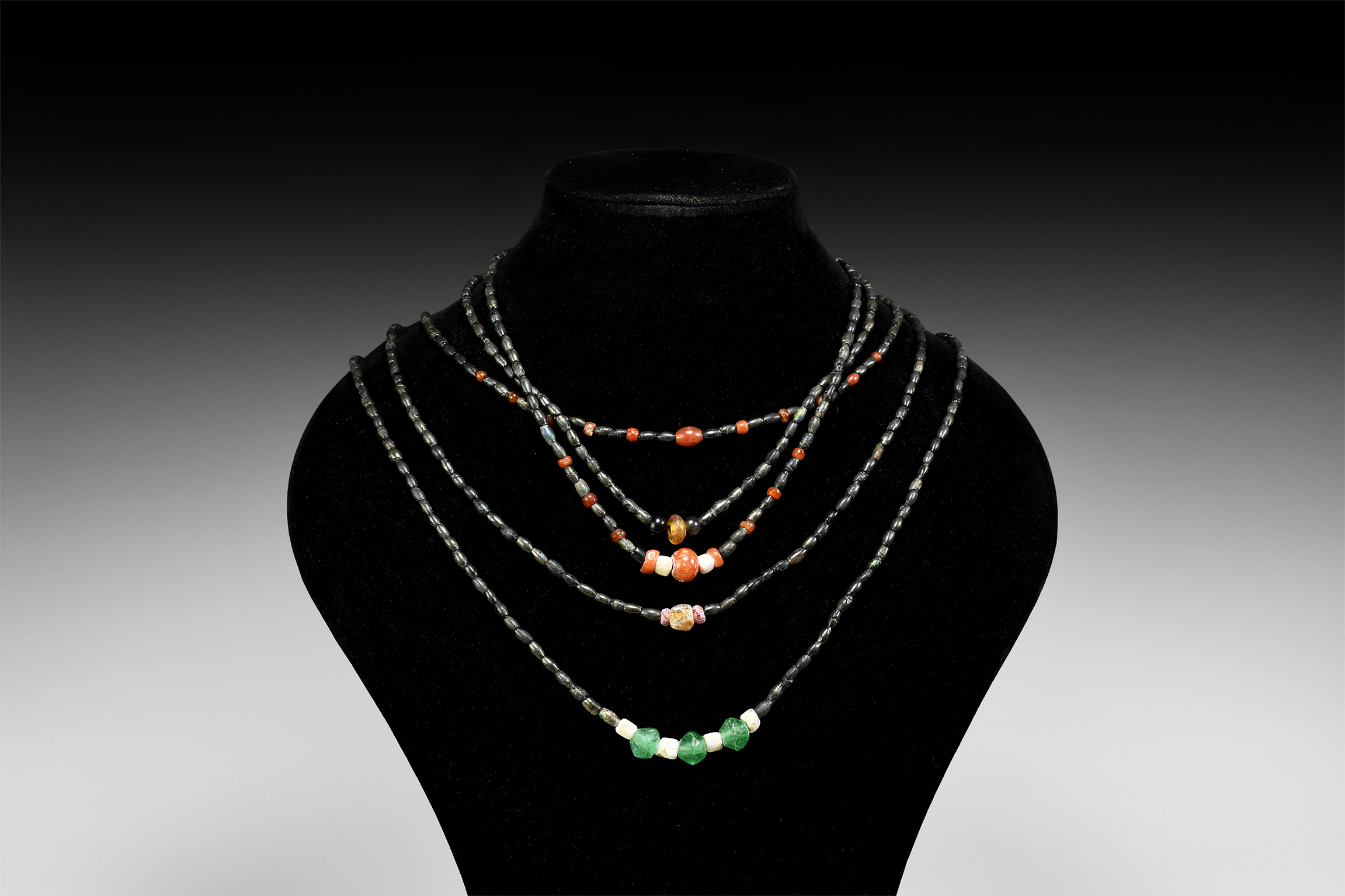 Roman Mixed Bead Necklace Group