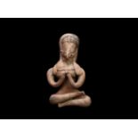 Indus Valley Cross-Legged Mother Goddess Idol