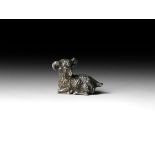 Roman Silver Recumbent Ram Statuette