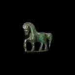 Roman Stepping Horse Brooch