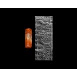 Western Asiatic Cylinder Seal with Animals