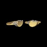 Post Medieval Gold Teardrop Ring