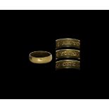 Late Tudor Gold 'I AM YOVRE ONE' Posy Ring