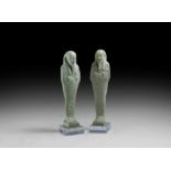 Egyptian Hieroglyphic Shabti Pair