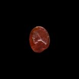 Roman Gemstone with Radiate Bust