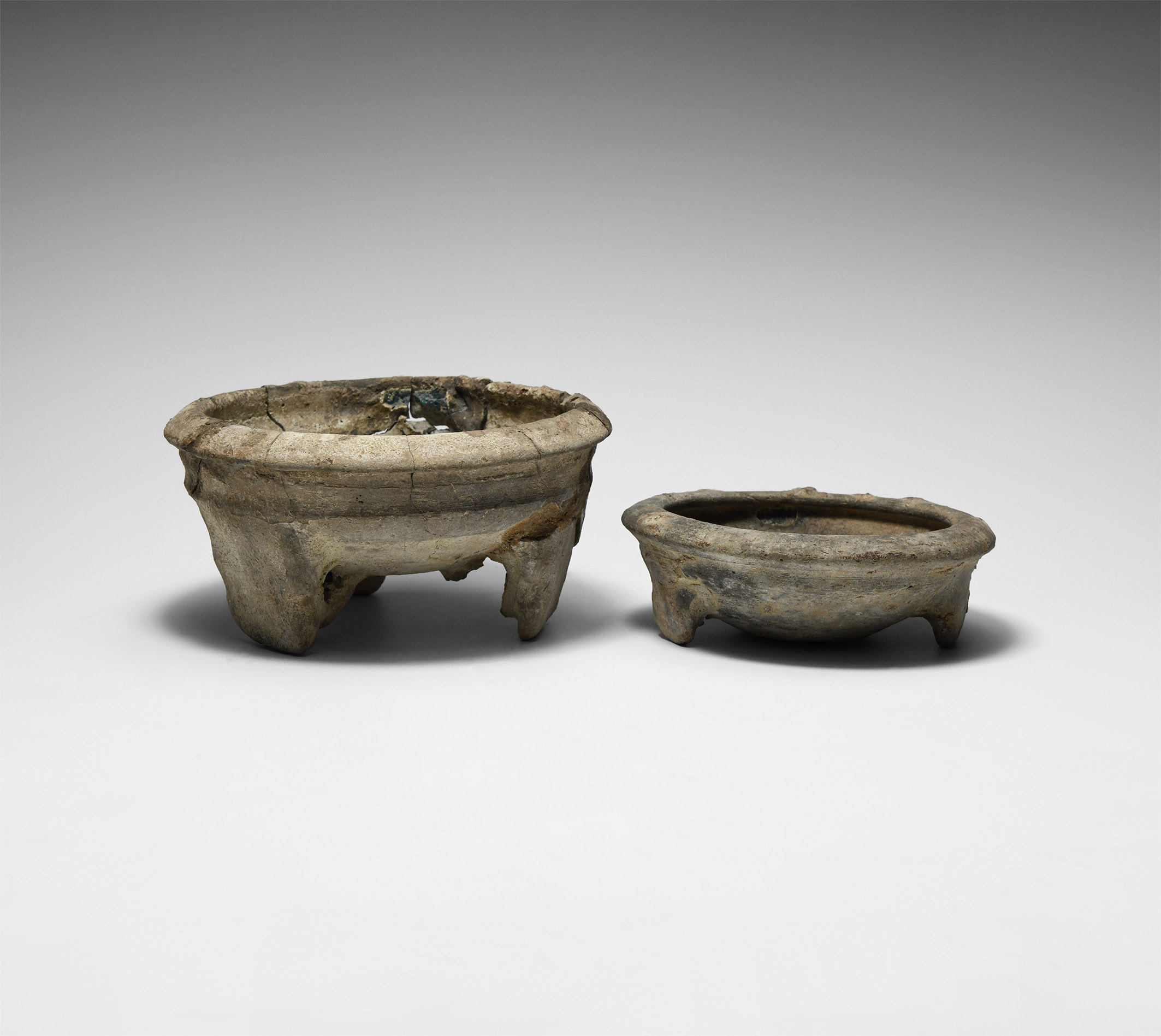 Western Asiatic Three-Footed Offering Bowl Group