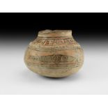 Indus Valley Mehrgarh Painted Vessel with Fish