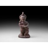 Romano-Egyptian Seated Terracotta Figure