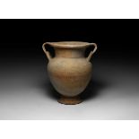 Greek Cypriot Bichrome Two-Handled Krater