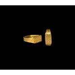 Medieval Gold Iconographic Ring