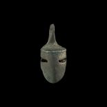 Medieval Helmet-Shaped Horse Harness Pendant