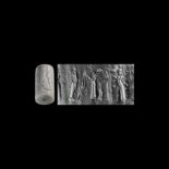 Western Asiatic Neo-Babylonian Cylinder Seal of a High Official