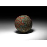 Large Tibetan Inlaid Orb