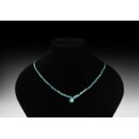 Western Asiatic Blue Glass Necklace