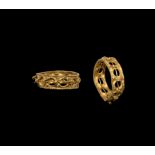 Medieval Gold Ring with Annulets