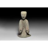 Chinese Han Kneeling Buddha Figure