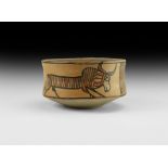 Indus Valley Mehrgarh Painted Bowl with Zebu