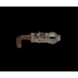 Roman Large Key with Looped Shank