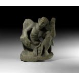 Gandharan Winged Atlas Figure