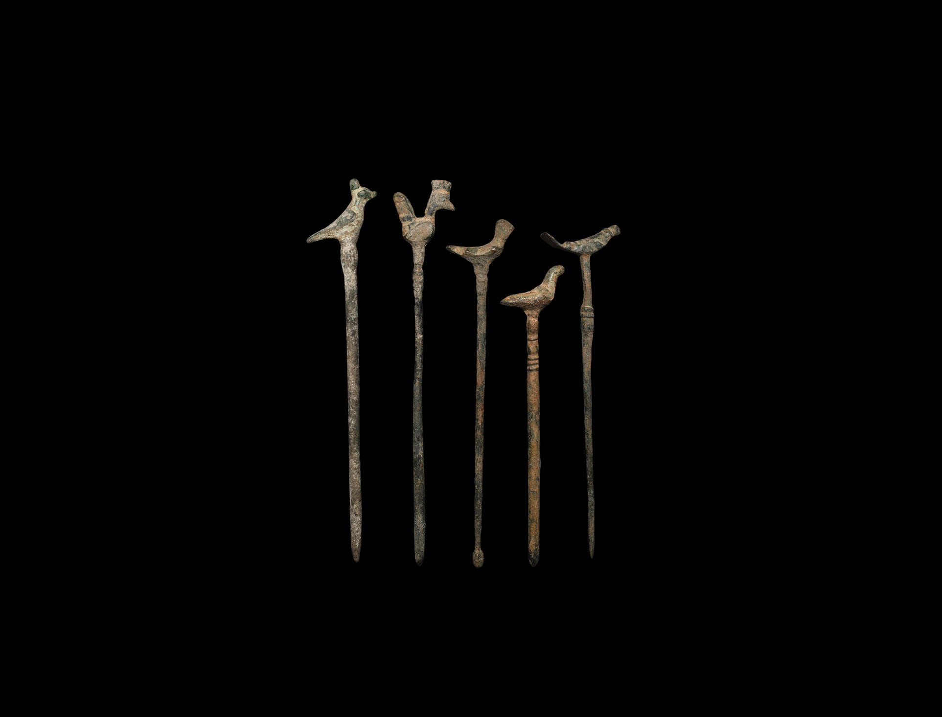 Roman Bird-Headed Pin Collection