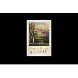 Rowland Hilder 'Come to Britain for Golf' Poster