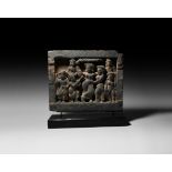 Gandharan Panel with Birth of Siddhartha Scene