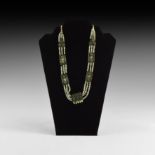 Fatimid Silver Pendant Bead Necklace