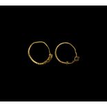 Roman Gold Earring Pair