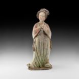 Very Large Chinese Tang Fat Lady Figurine