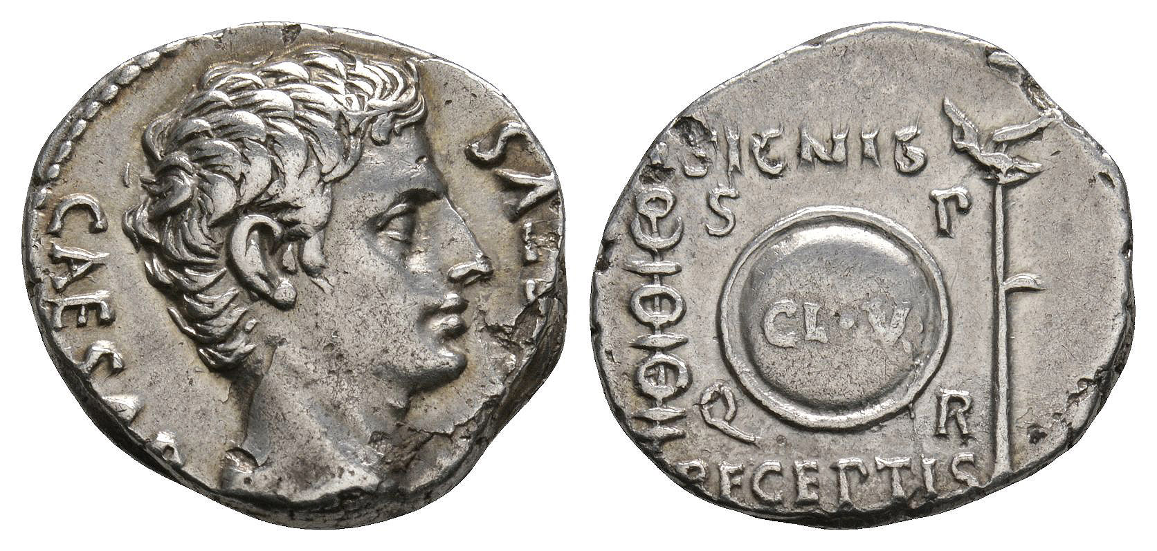 Augustus - Shield Denarius