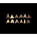 Stone Age Pre-Dynastic Naqada Egyptian Arrowhead Group