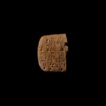 Western Asiatic 'Proto' Cuneiform Tablet Section
