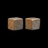 Roman Bone Dice Pair