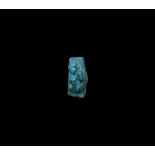 Egyptian Blue Figural Amulet